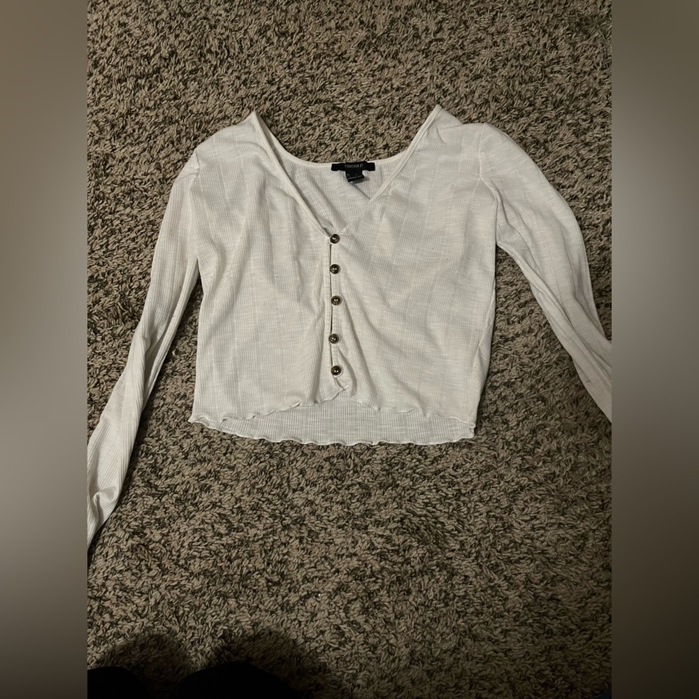 White forever 21 top